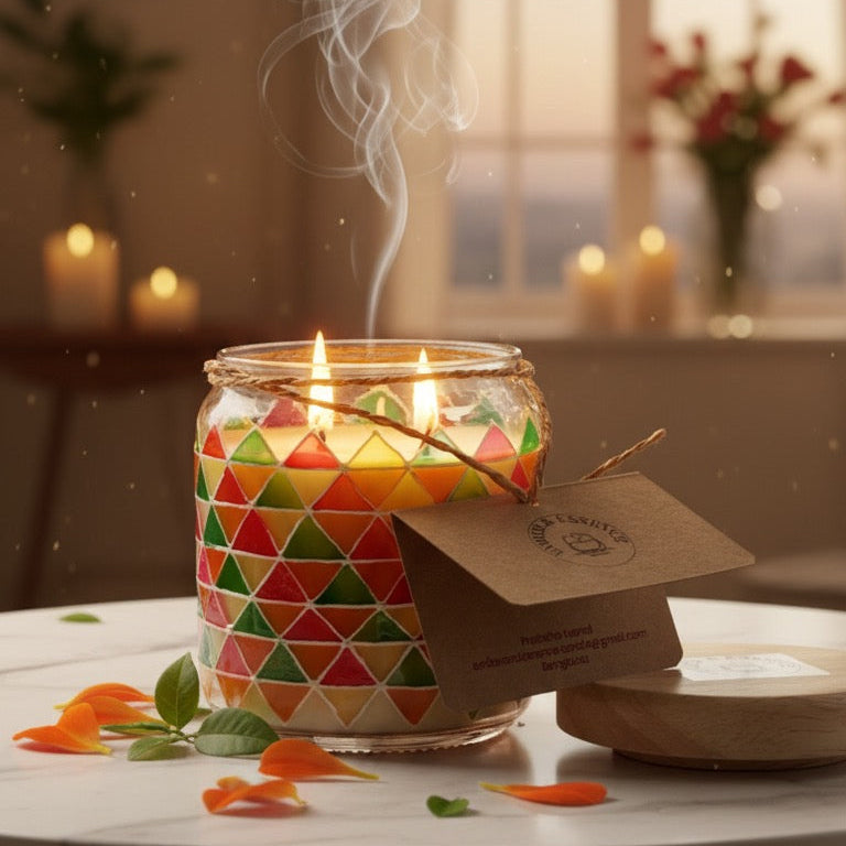 Citrus Mosaic - Beeswax Candle