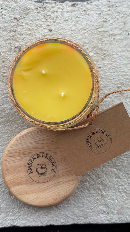 Citrus Mosaic - Beeswax Candle