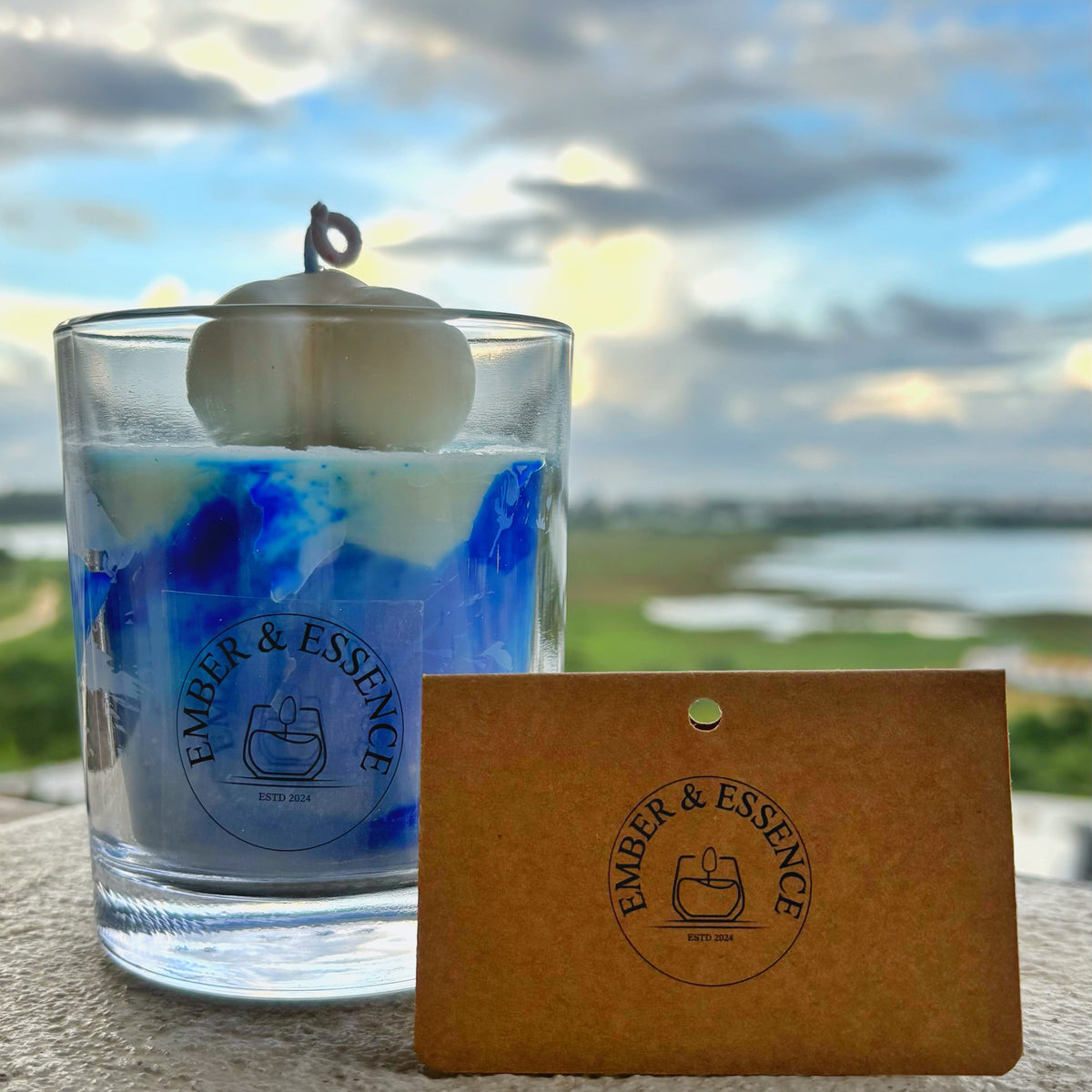 Cloudy Waves - Marble Soy Candle