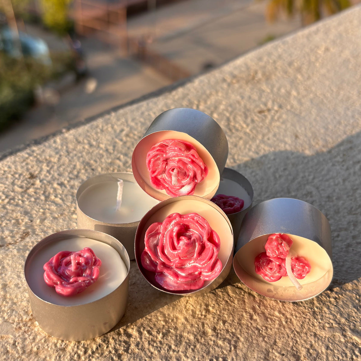 Ember Rose - T-Light Soy Candle (Set of 6)
