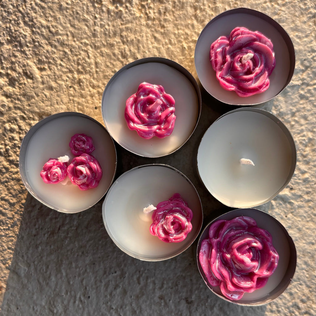 Ember Rose - T-Light Soy Candle (Set of 6)